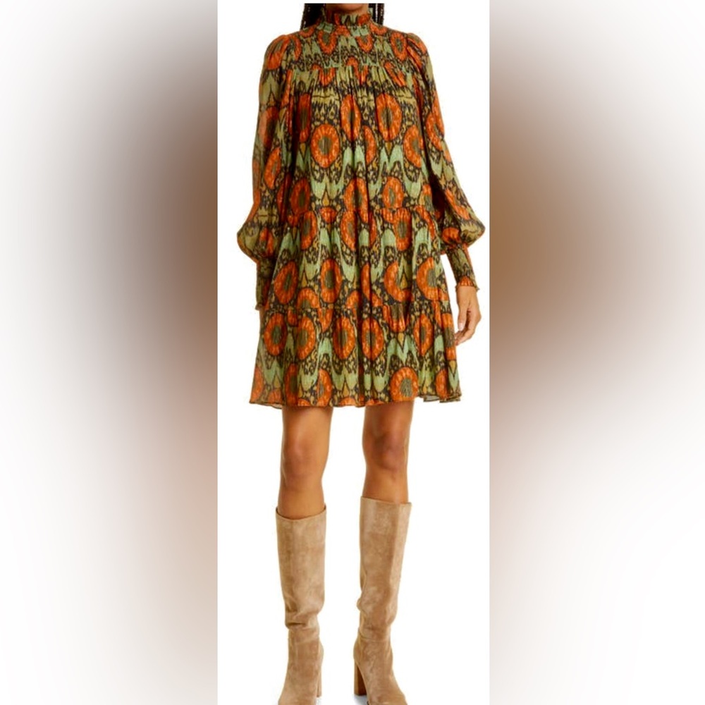 EUC Ulla Johnson Kamila Smocked Dress